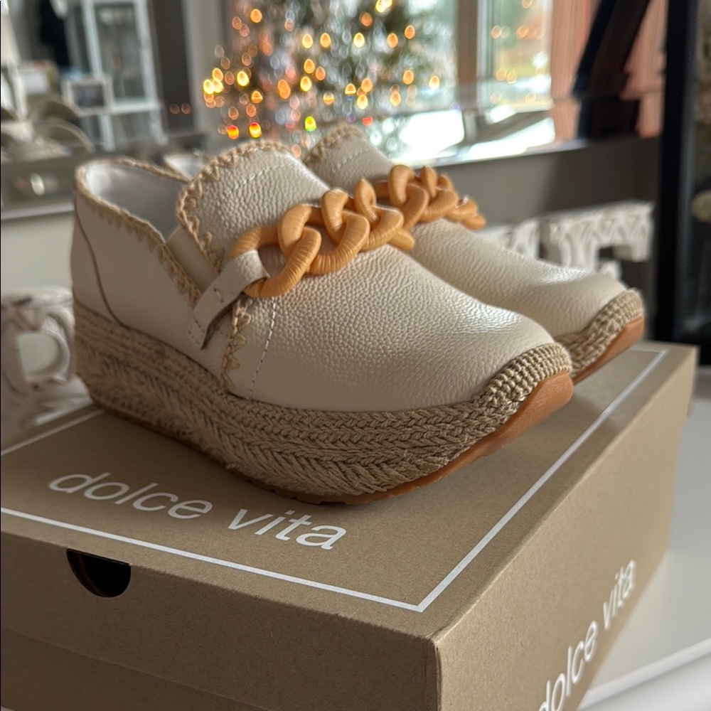 Dolce Vita Cream Espadrille Loafers